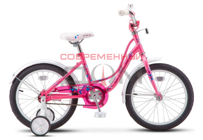 Велосипед детский STELS 18" Wind Z020*LU088522 Светлый/розовый /рама 12", колесо-18", тормоз ножн./